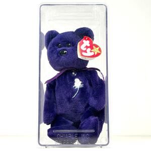 Ty Original Beanie Baby Princess Diana 1997 Purple Bear PE Pellets Rare Tag Box